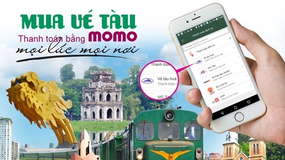 Thanh toán vé tàu Công ty Đường Sắt Việt Nam dễ dàng qua MoMo