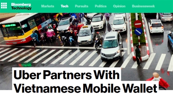 Bloomberg, Reuters, Tech Asia đồng loạt đưa tin về hợp tác Uber và MoMo