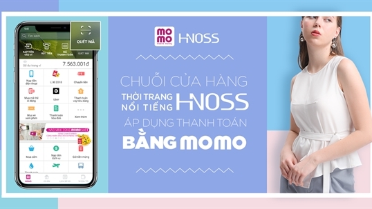 Chuỗi cửa hàng thời trang nổi tiếng HNOSS áp dụng thanh toán bằng MoMo