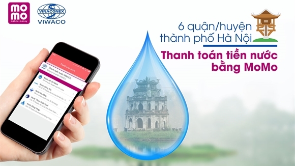 Thành phố Hà Nội đã có thể thanh toán nước qua MoMo