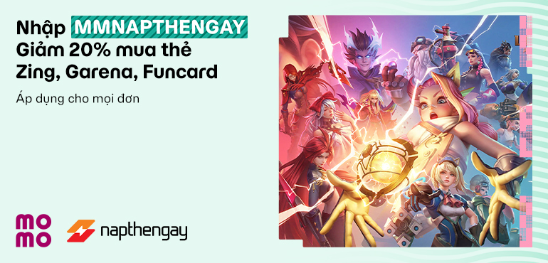 Hè Bật Mood Game – Nạp Thẻ Giảm Ngay 20% Trên Napthengay