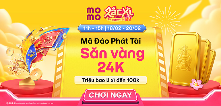[11H - 15H, 18/02 - 20/02] Lắc Xì - Mã Đáo Phát Tài: Săn vàng 24K, lì xì  cùng ngàn deal nước 0đ!