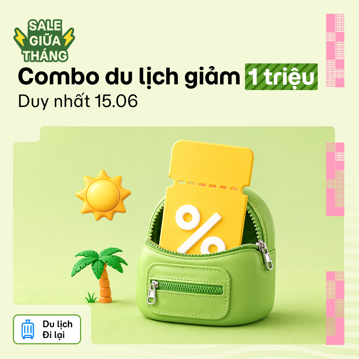 Sale giữa tháng 6: Săn combo Du lịch - Đi lại giảm đến 1.000.000đ