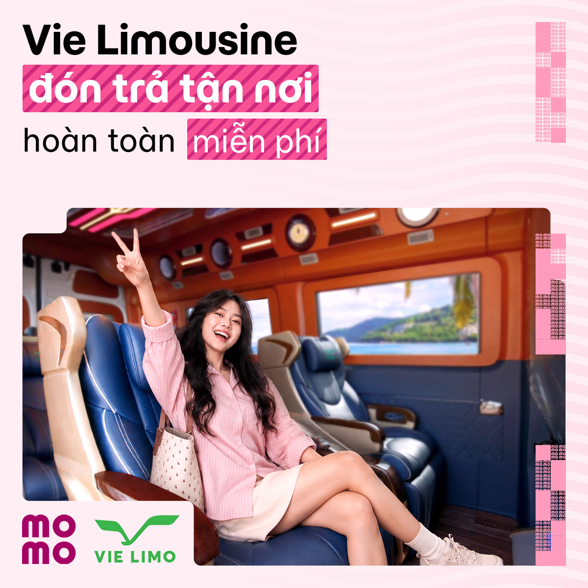 Đặt Vie Limousine trên MoMo được đưa đón tận nhà