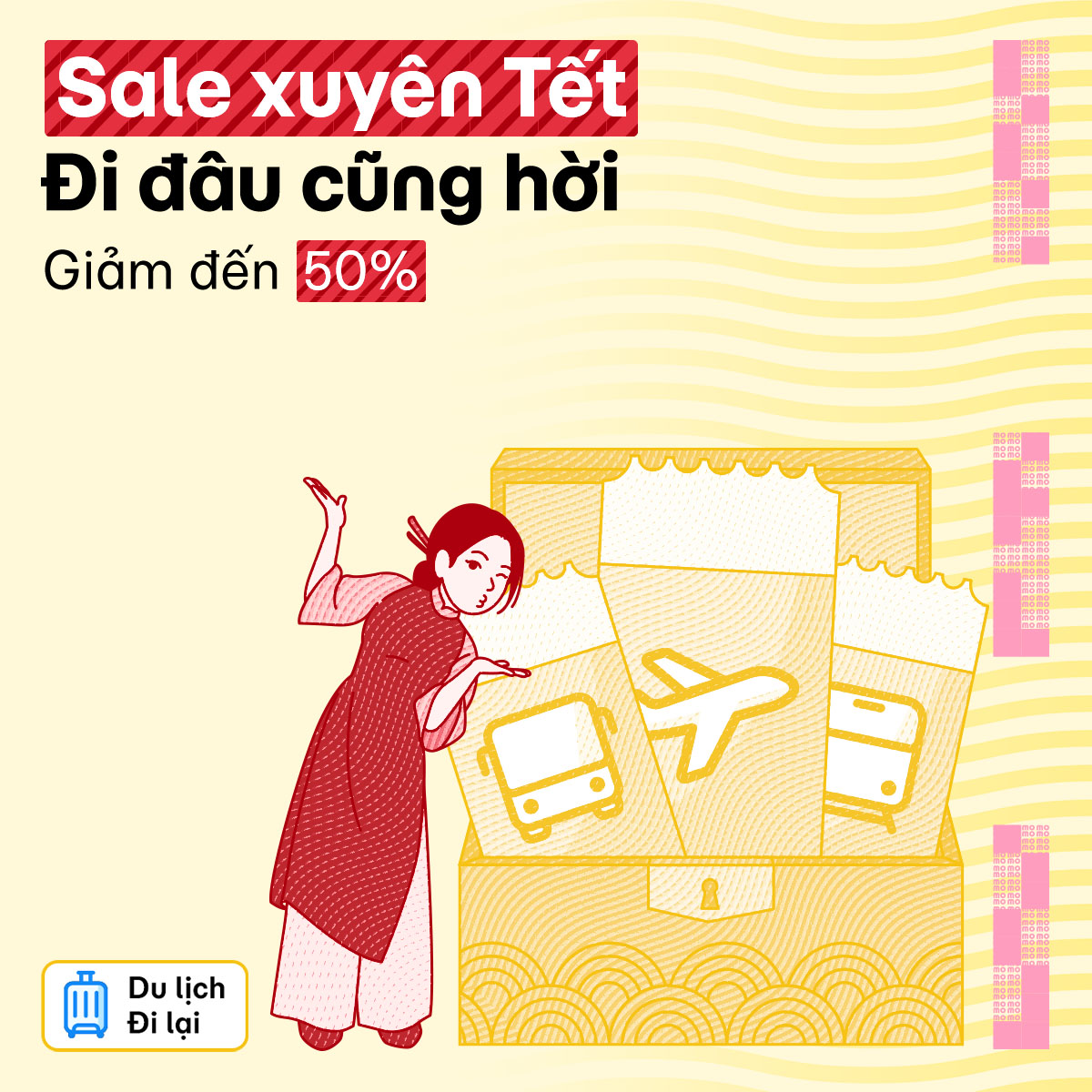 Sale xuyên Tết - Đi đâu cũng hời - Săn deal du lịch giảm đến 50%