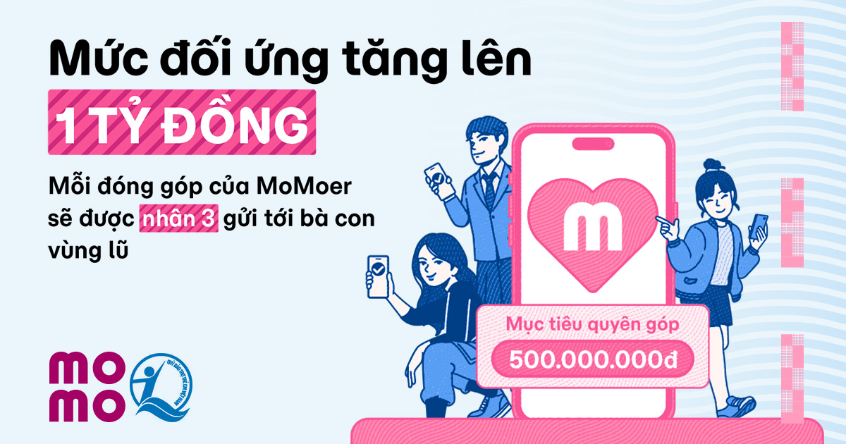 Công ty và MoMoer, nhân viên IPOS, Nhanh, CVS chung tay hỗ trợ đồng bào lũ lụt