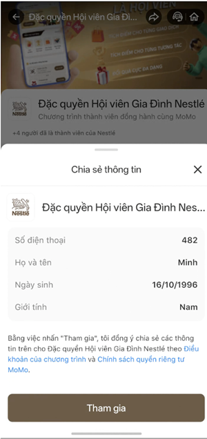 Bước 2: Tìm mục Tích Xu tại thương hiệu yêu thích