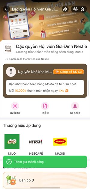 Bước 3: Bấm "Tham gia ngay"