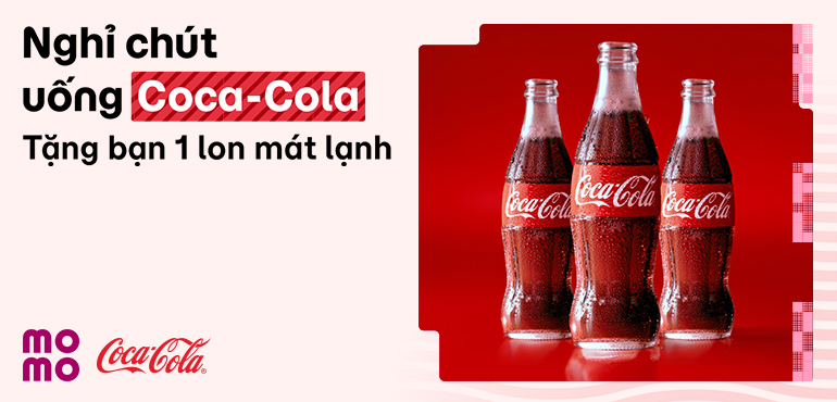 Giờ nghỉ, trải nghiệm Coca-Cola miễn phí tại CVS cùng MoMo