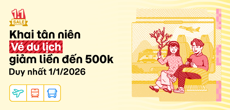 Sale 1.1: Khai tân niên, nhận lì xì liền deal du lịch đến 500.000đ từ MoMo Travel!