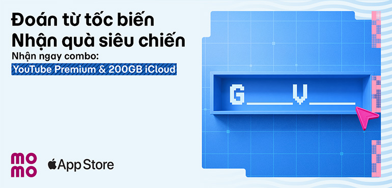 Giải mã từ khóa, rinh gói nâng cấp YouTube & iCloud miễn phí cùng MoMo