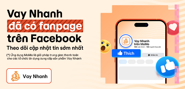 Chính thức ra mắt fanpage Vay Nhanh trên Facebook