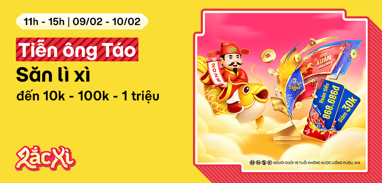 [11H - 15H, 09/02 - 11/02] Tiễn ông Táo: Săn 5 xe điện VinFast, 20 miếng vàng cùng bao lì xì đến 1 triệu!