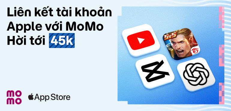 Hè này nạp game, mua gói pro, premium, nâng cấp iCloud+ hời tới 45.000đ với MoMo
