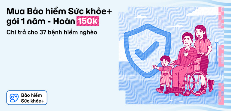 Hoàn ngay 150.000đ khi mua Bảo hiểm Sức khỏe+ gói năm qua MoMo