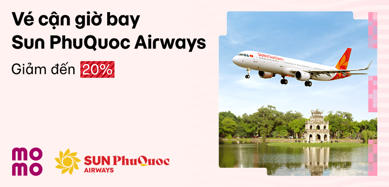 Đặt vé Sun PhuQuoc Airways cận giờ bay - Giảm đến 20%