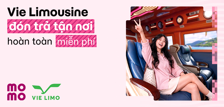 Đặt Vie Limousine trên MoMo được đưa đón tận nhà
