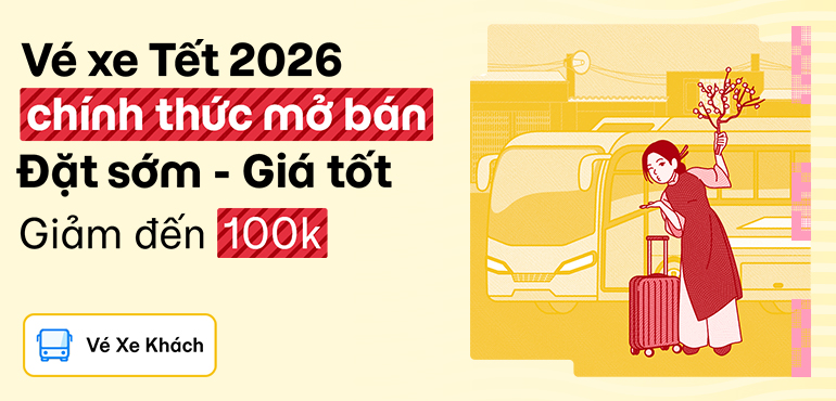 Vé xe Tết 2026 đã chính thức mở bán trên MoMo Travel