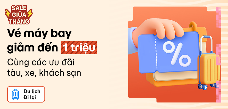 Sale giữa tháng 5: Vé máy bay giảm đến 1 triệu