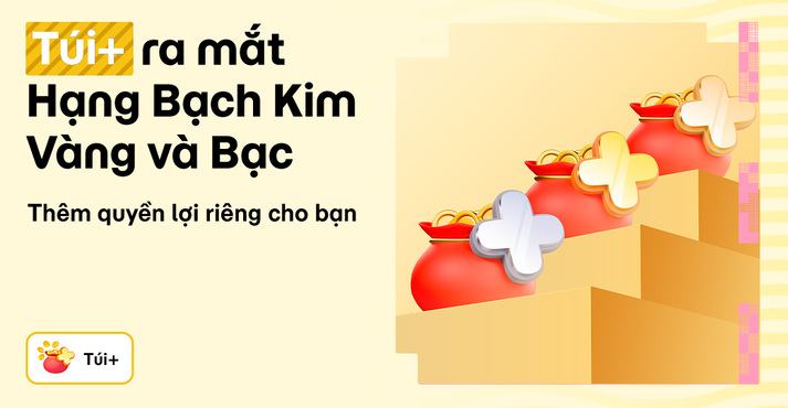 Chi tiết và quyền lợi về các hạng Túi+ mới