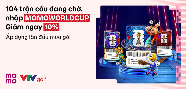 Săn deal World Cup cùng MoMo: Nhập mã MMWORLDCUP, xem trọn mùa bóng đá đỉnh cao với giá tốt hơn