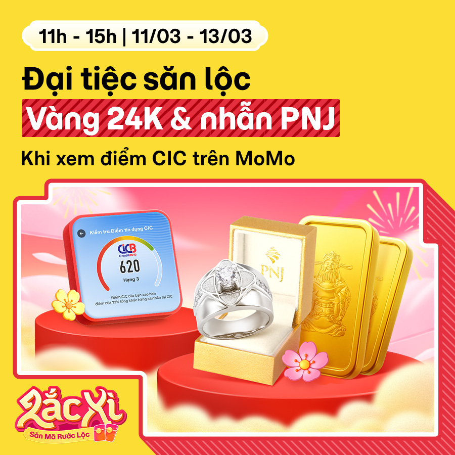 [11H - 15H, 11/03 - 13/03] Đại tiệc săn lộc: Vàng miếng, bao lì xì cùng triệu deal 0đ
