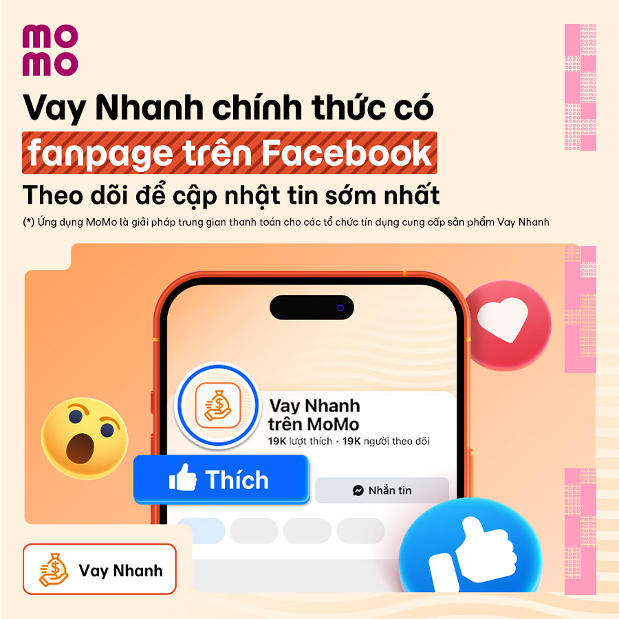 Chính thức ra mắt fanpage Vay Nhanh trên Facebook