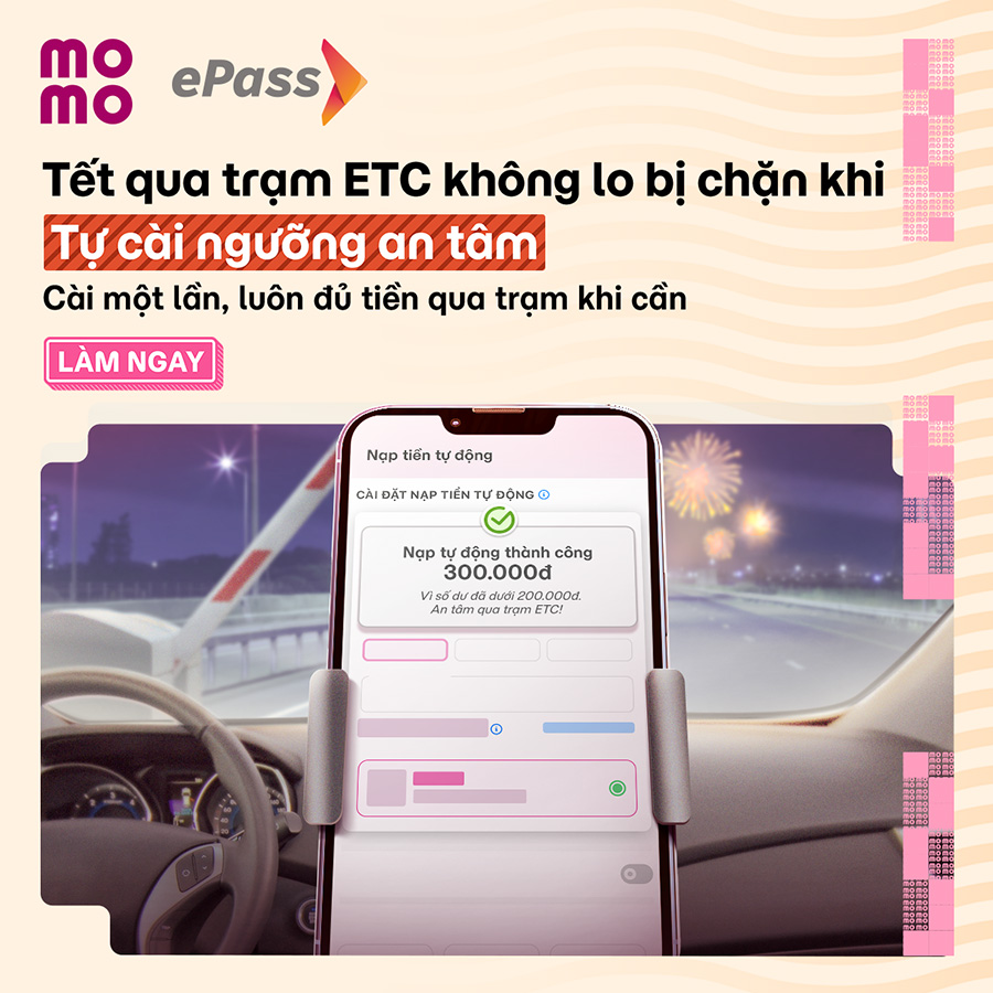 Tự cài ngưỡng an tâm, Tết qua trạm ETC không lo bị chặn