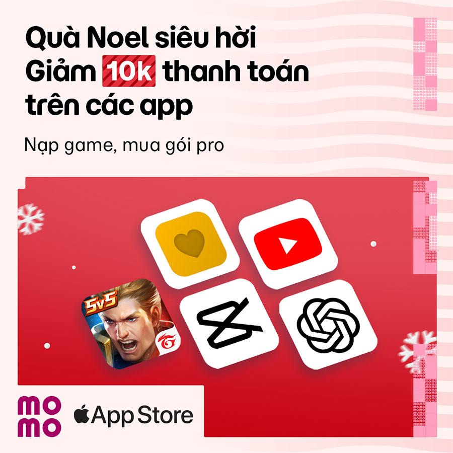 Noel nhận quà giảm 10.000đ, tiếp tục gia hạn trải nghiệm giải trí pro