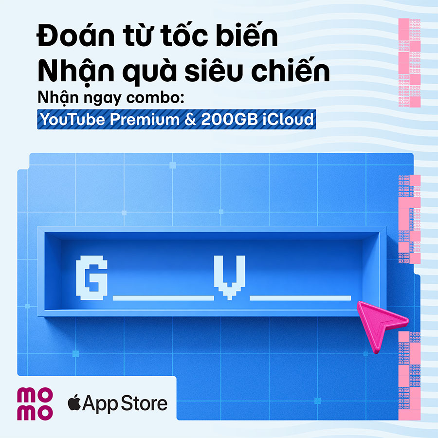 Giải mã từ khóa, rinh gói nâng cấp YouTube & iCloud miễn phí cùng MoMo