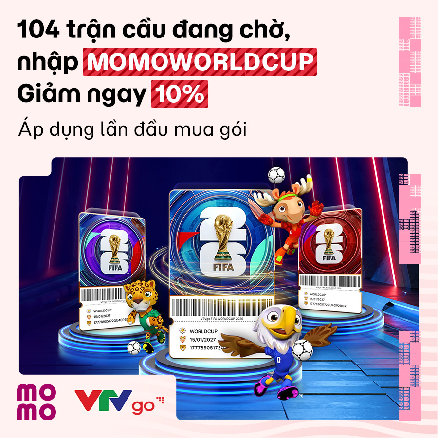 Săn deal World Cup cùng MoMo: Nhập mã MMWORLDCUP, xem trọn mùa bóng đá đỉnh cao với giá tốt hơn