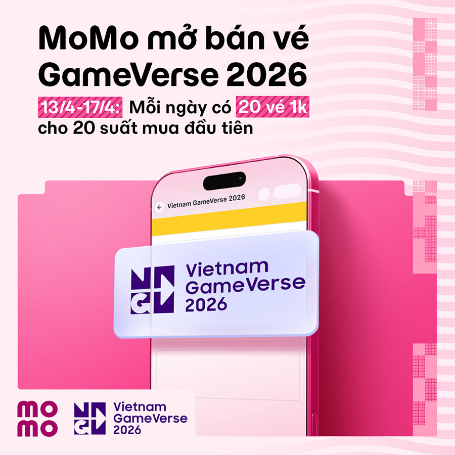 [Chính thức] Mở bán vé Gameverse 2026, săn vé chỉ 1k trên MoMo