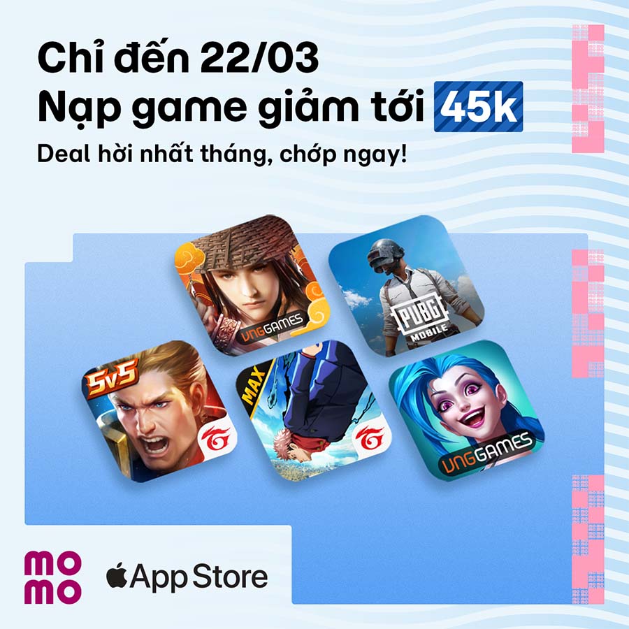 Ưu đãi hời nhất tháng: Giảm đến 45K nạp game, leo rank mùa giải mới