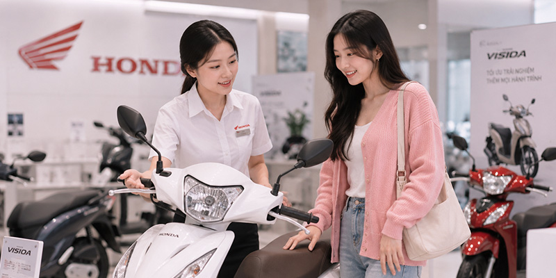 bảng tính chi phí mua xe máy trả góp vision