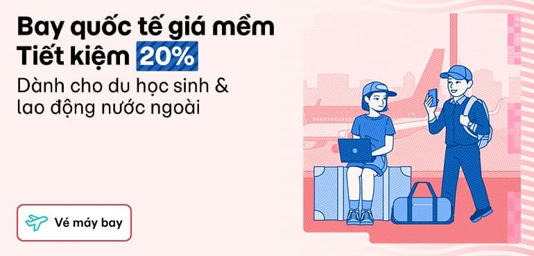 Bay tiết kiệm đến 20% khi đặt các hãng quốc tế trên MoMo Travel