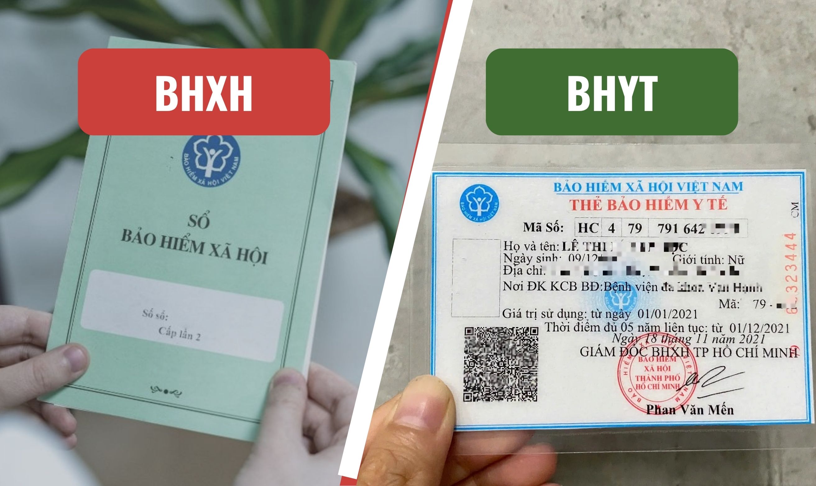 Bảo hiểm xã hội và bảo hiểm y tế là hai chế độ hoàn toàn khác nhau