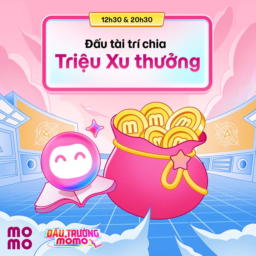 [12h30 & 22h30] Đấu Trường MoMo: Cùng săn triệu Xu thưởng, đổi quà lên đến 500.000đ