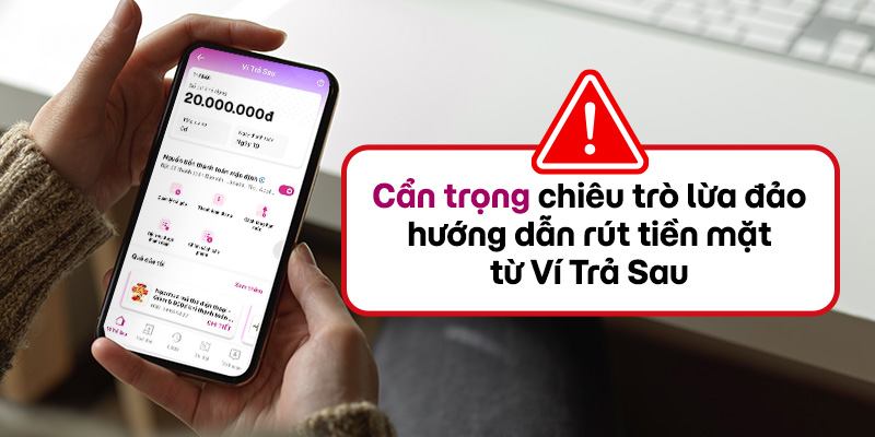 cách rút tiền ví trả sau momo