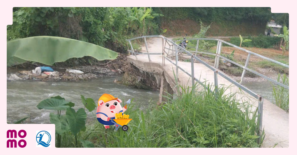 Chung sức góp Heo Vàng giúp xây cầu cho thôn Phắc Nghè, Tuyên Quang