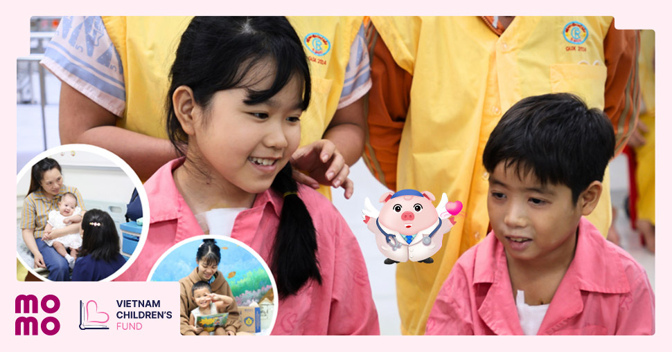 Góp Heo Vàng hỗ trợ chi phí phẫu thuật tim cho 20 em nhỏ khó khăn