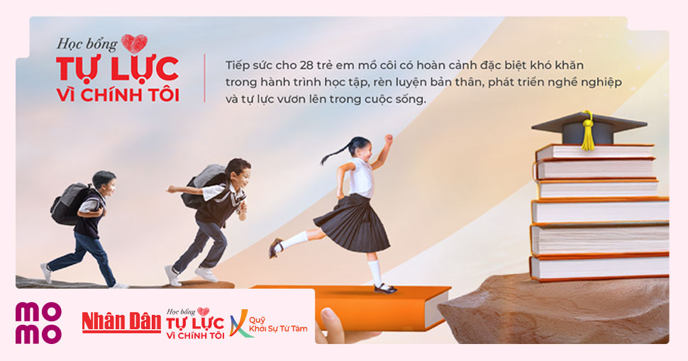 Gây quỹ trao học bổng Tự Lực Vì Chính Tôi cho 28 em học sinh nghèo vượt khó