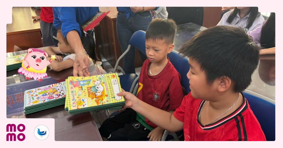 Đóng góp của bạn trở thành trang vở mới cho các em