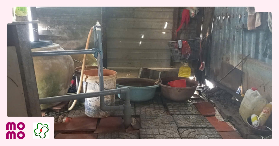 Gia đình em Như thuộc diện khó khăn trong vùng  Về Bông Sen