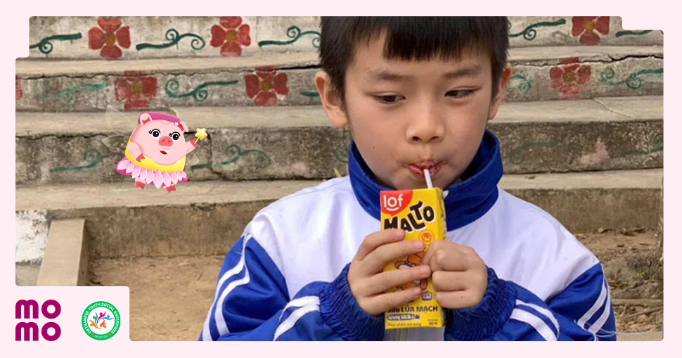 Giọt sữa yêu thương chính là nguồn động viên to lớn giúp các em tiếp tục phấn đấu vượt khó