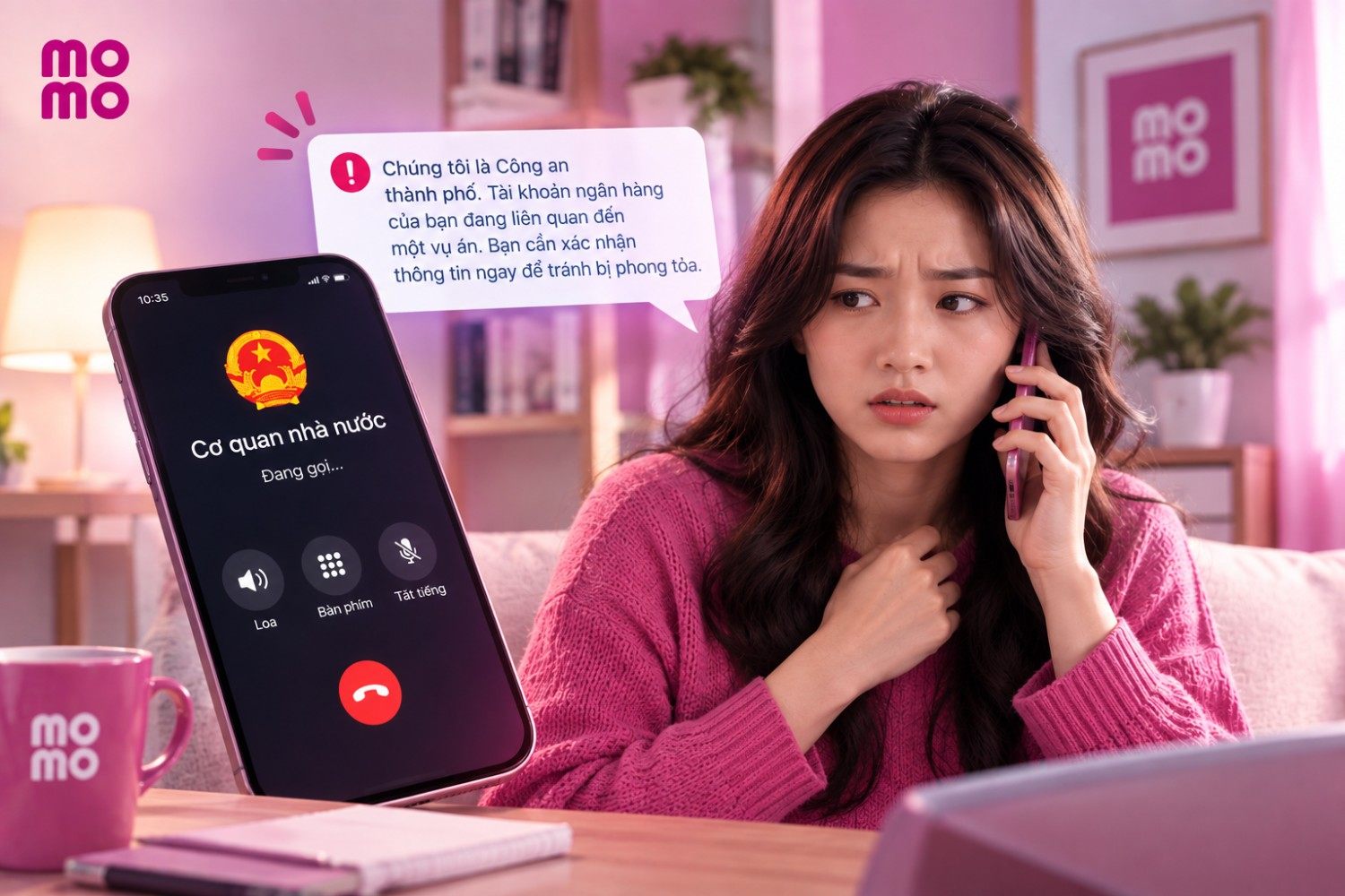 Cuộc gọi từ "cơ quan nhà nước" yêu cầu chuyển tiền hoặc cung cấp mã OTP