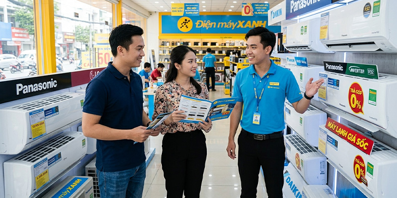 điều hòa trả góp