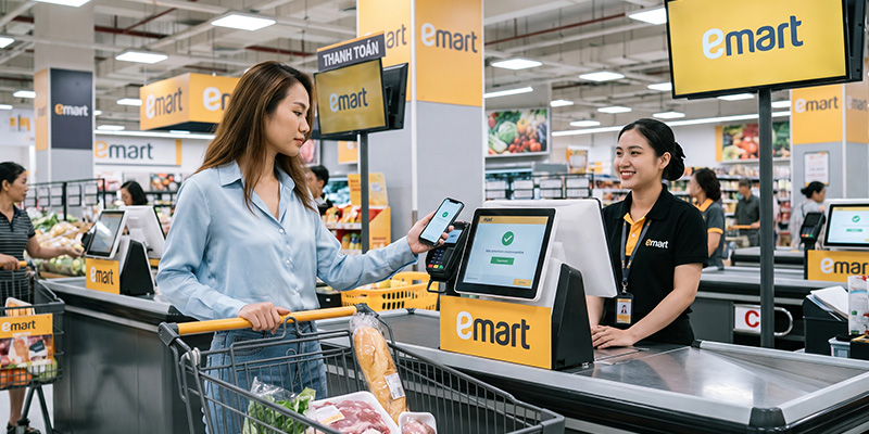 emart có thanh toán ví trả sau không