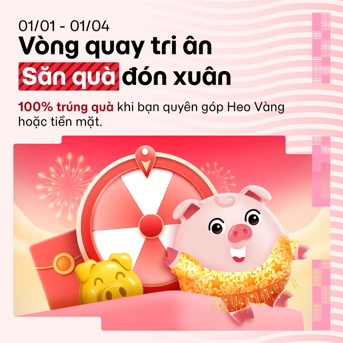 Heo Đất MoMo: Săn quà đón xuân chỉ có tại Vòng Quay Tri Ân!