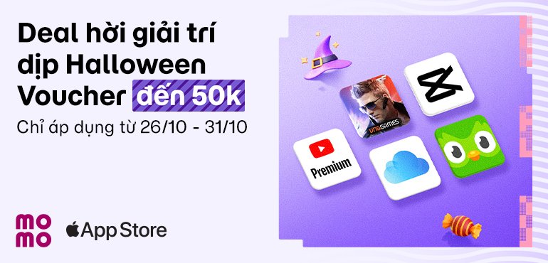 Giảm đến 70K khi mua iCloud+, YouTube Premium và nhiều gói Pro thanh toán với MoMo