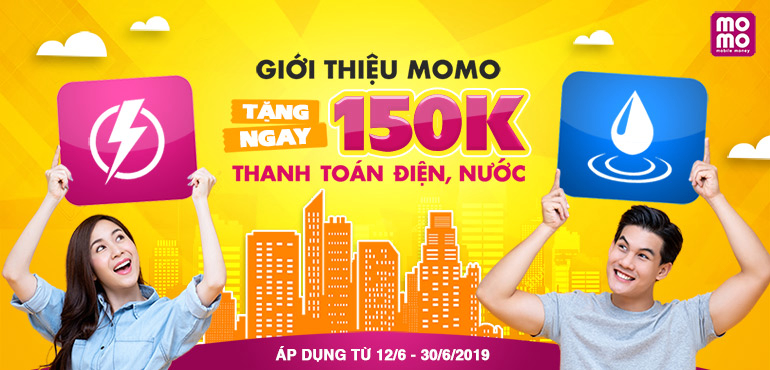 Tháng 6: Giới thiệu MoMo thôi, nhận 150.000đ thanh toán hóa đơn tẹt ga